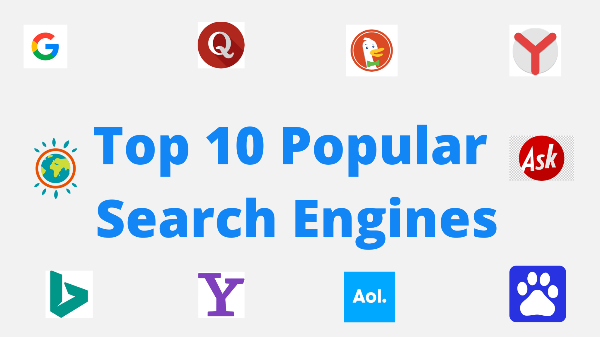 Top 10 Popular Search Engines 2020